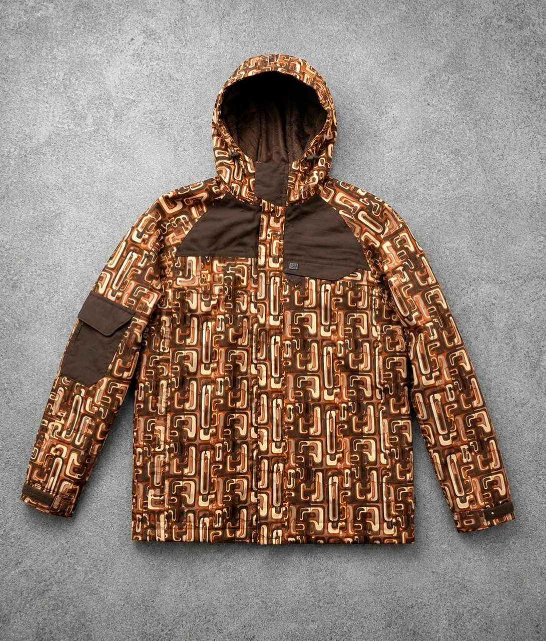 Nugget veste snowboard crazy pattern rétro 10K/10K S/M – pièce exceptionnelle