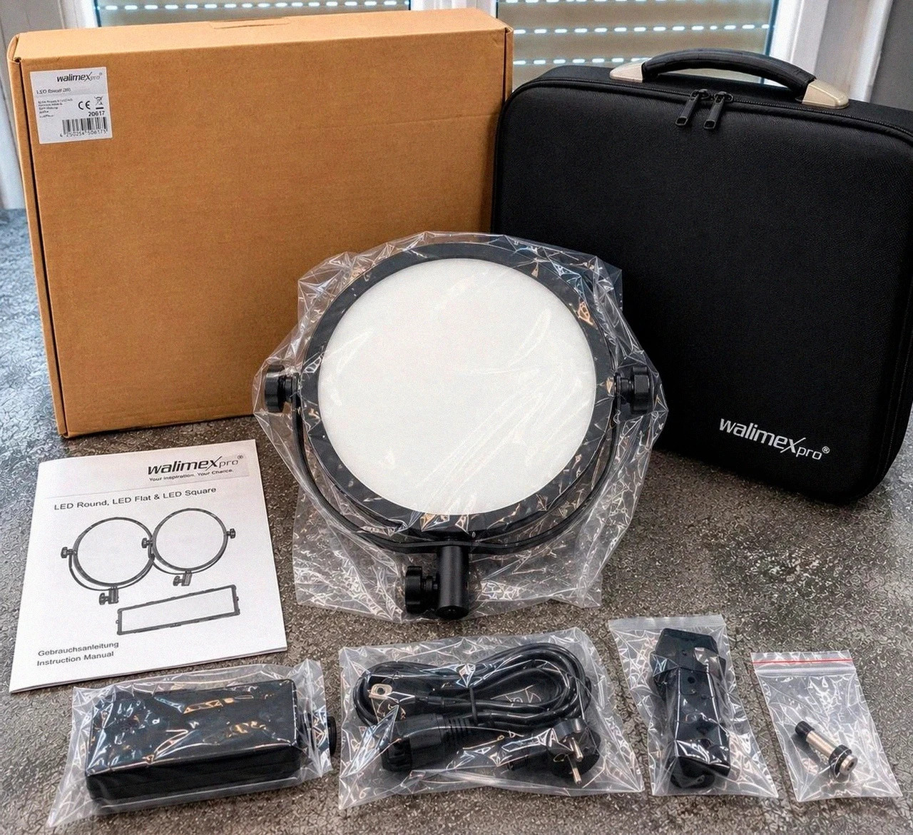 Walimex Pro Led Round 300 – Éclairage studio photo vidéo – Neuf