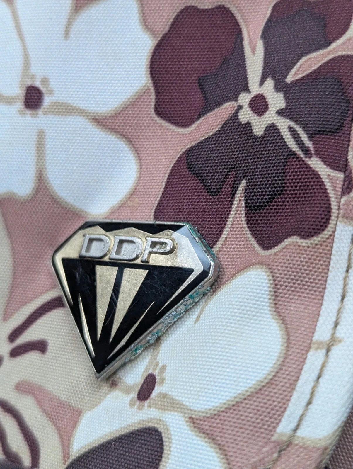 Sacoche bandoulière DDP vintage Y2K fleurie rose marron – Neuve avec étiquette – DDP 4