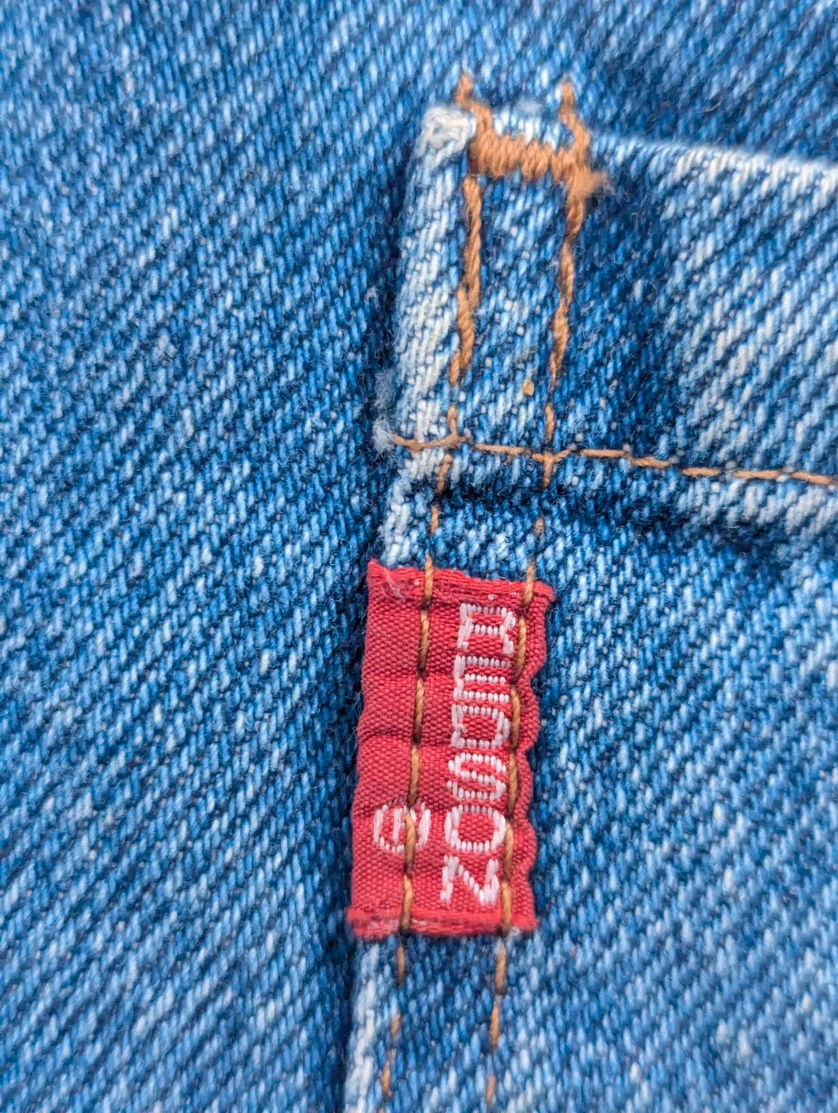 Gilet Redson vintage denim bleu doublé sherpa – Workwear western 90s XL – Vintage Dressing – taille XL 4