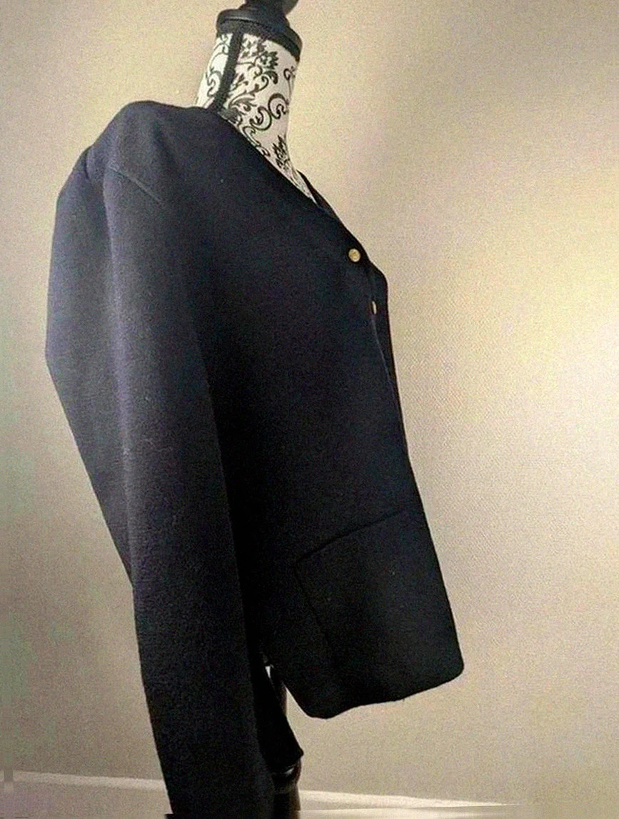 Gilet Saint James en pure laine vierge bleu marine marinière taille 46 L/XL – Saint James – taille L / 40 / 12 2