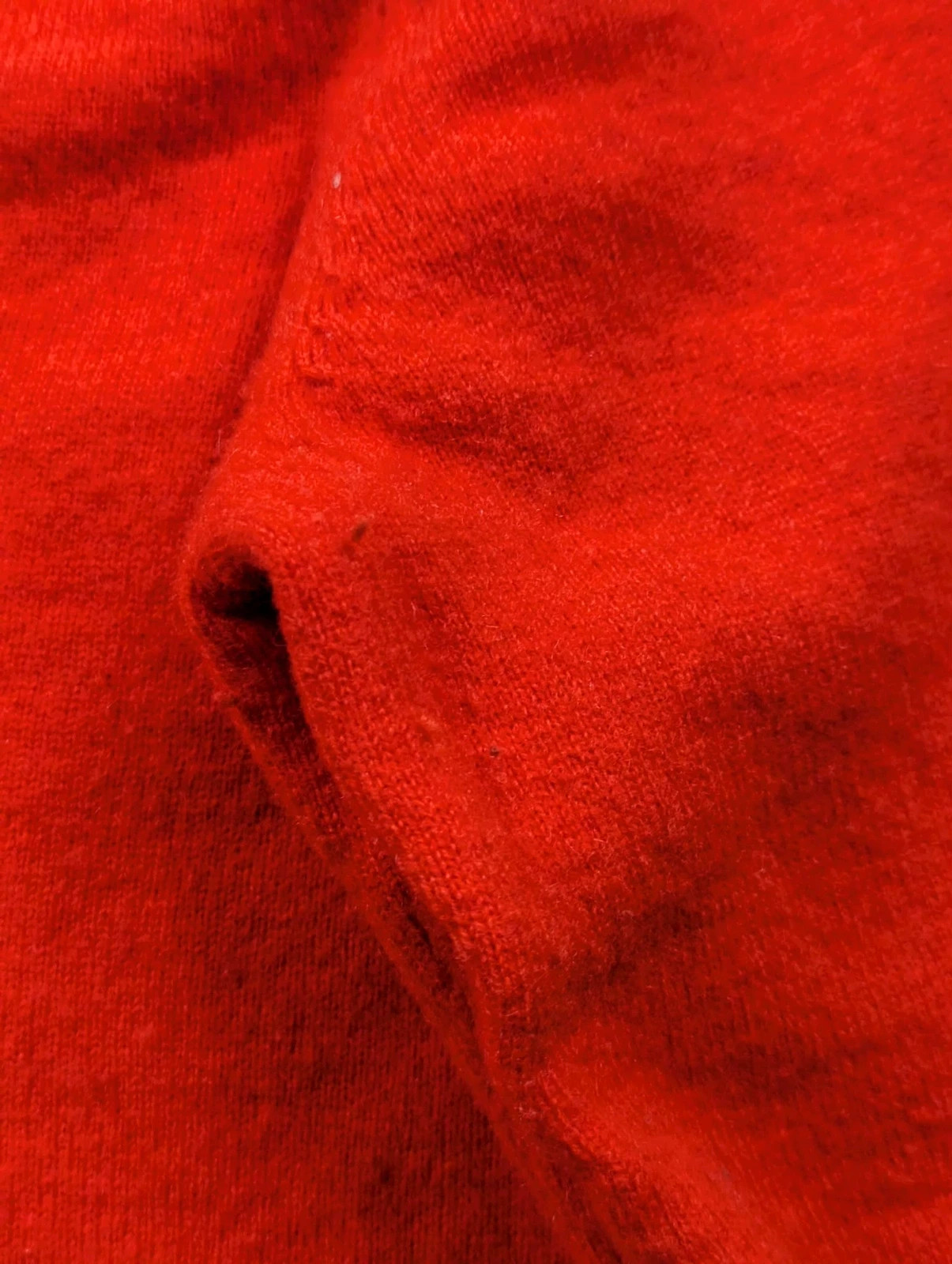 Devernois Sport – Pull 100 % cachemire rouge orangé col V – Taille 0 XS/S vintage – DEVERNOIS – taille XS 4