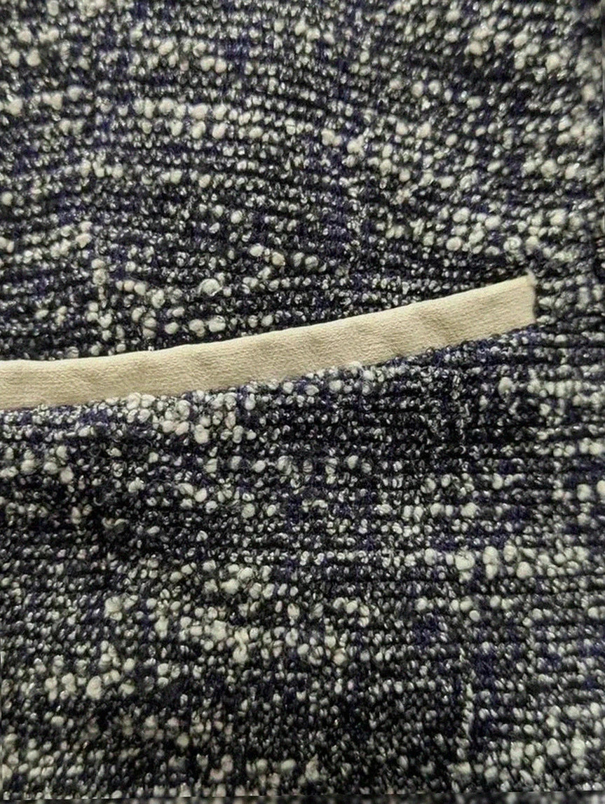 Veste Gerard Darel tweed fil argenté détails simili cuir chic vintage convient Xs S lifestyle – Gerard Darel – taille S / 36 / 8 5