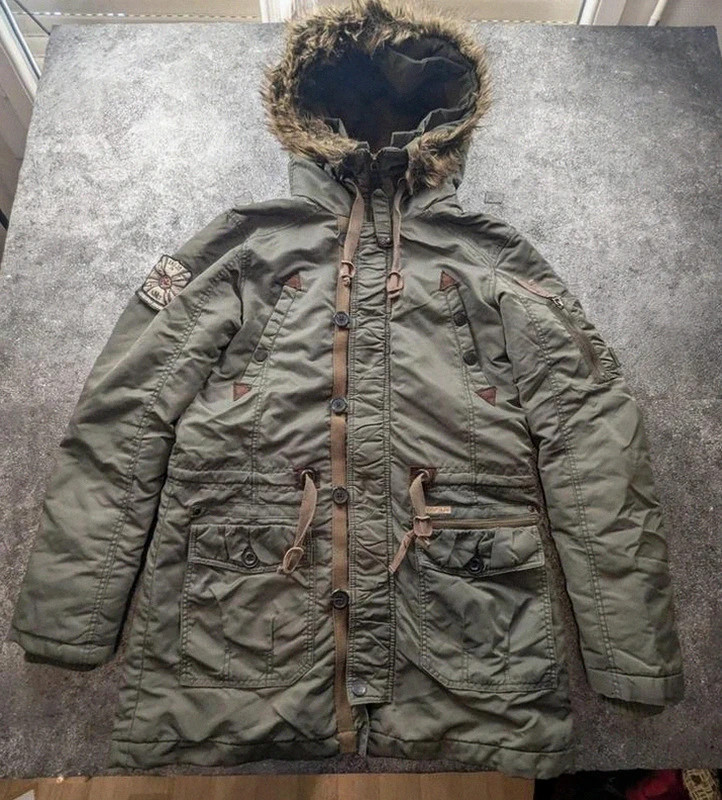 Khujo Patrick II parka vintage kaki militaire utility workwear taille M – khujo – taille M 2