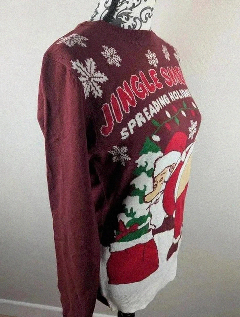 Pull humoristique de Noël Père Noël neuf Seasons Greetings S🎅 – Seasons Greetings – taille S / 36 / 8 4