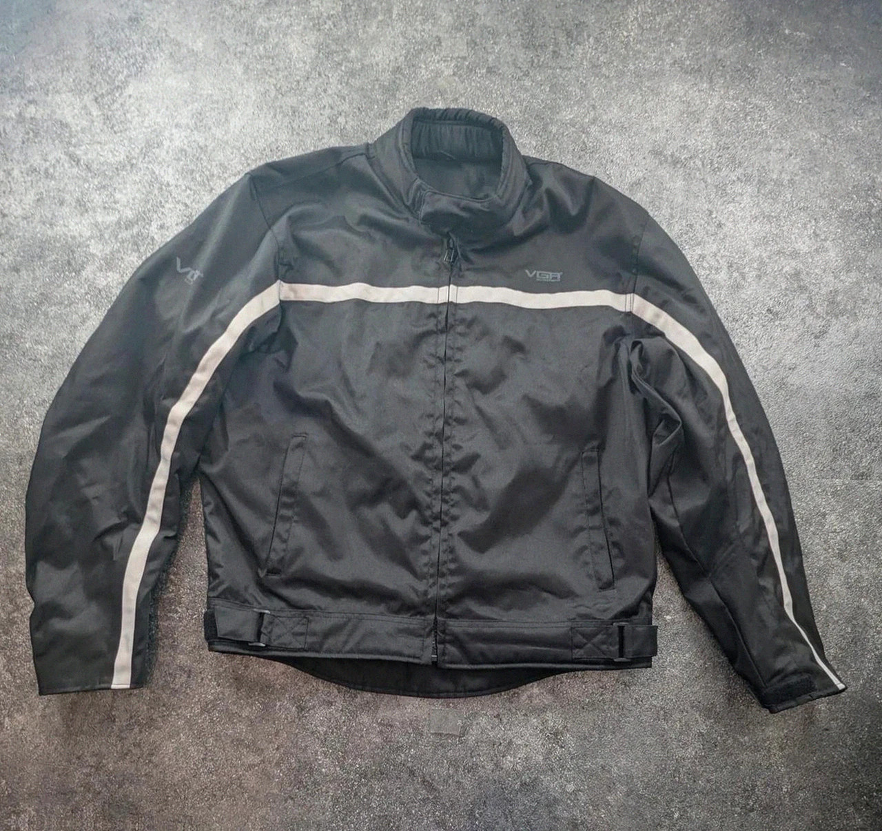 Veste moto Vga Scooters textile noir bandes réfléchissantes taille L – vga scooter – taille L 2