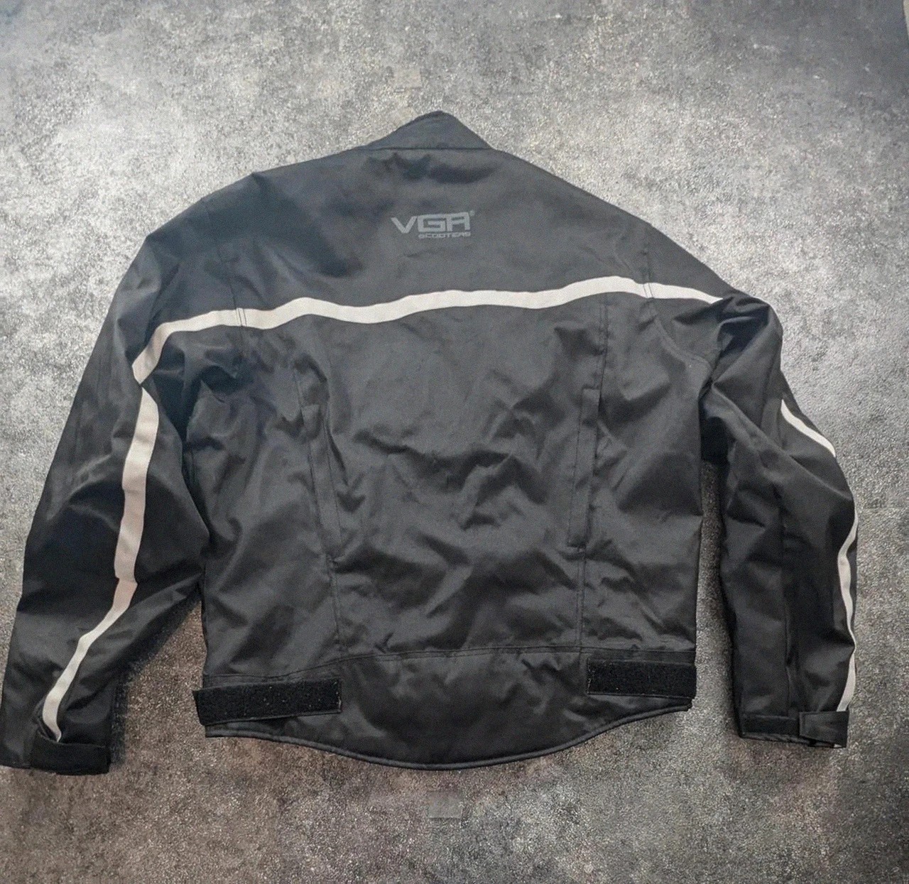 Veste moto Vga Scooters textile noir bandes réfléchissantes taille L – vga scooter – taille L 3