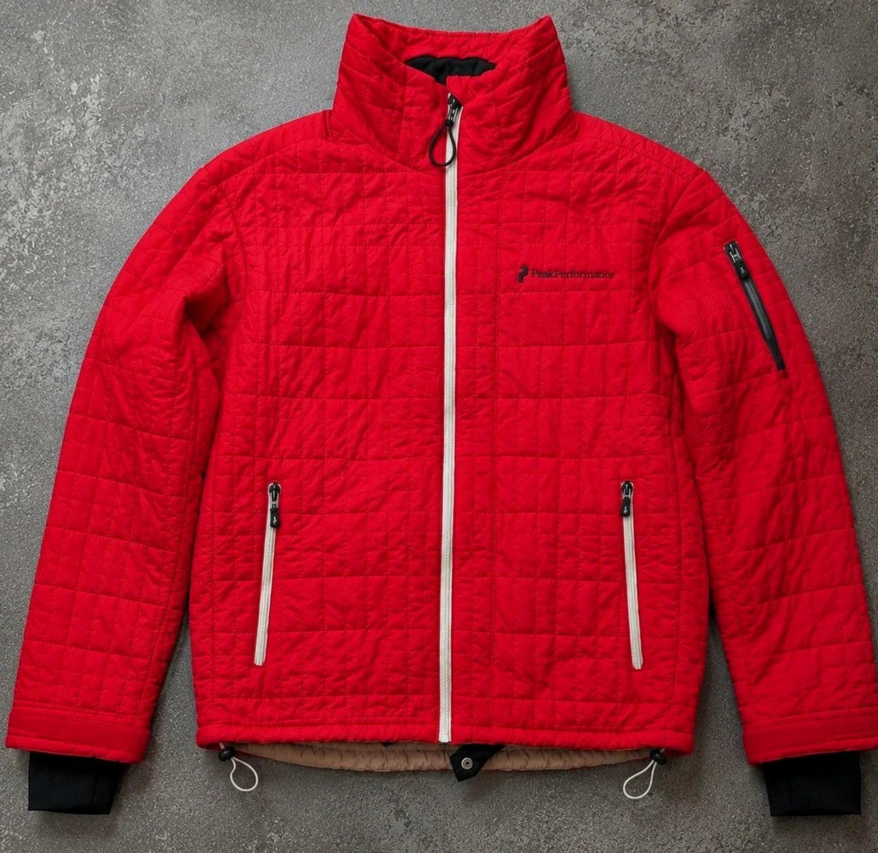 Veste Peak Performance M Ski Outdoor Technique Matelassée Rouge GorpcoreVeste Peak Performance