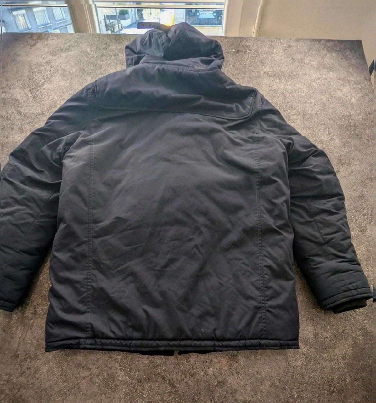 Parka duffle coat schott nyc underground y2k vintage streetwear navy capuche Xxl – Schott – taille XXL 2