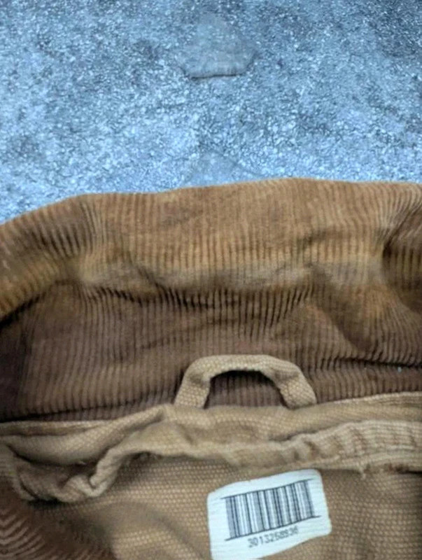 Veste workwear vintage XXL XL – Eisenhower bomber canvas col velours – beige – WORKWEAR – taille XXL 5