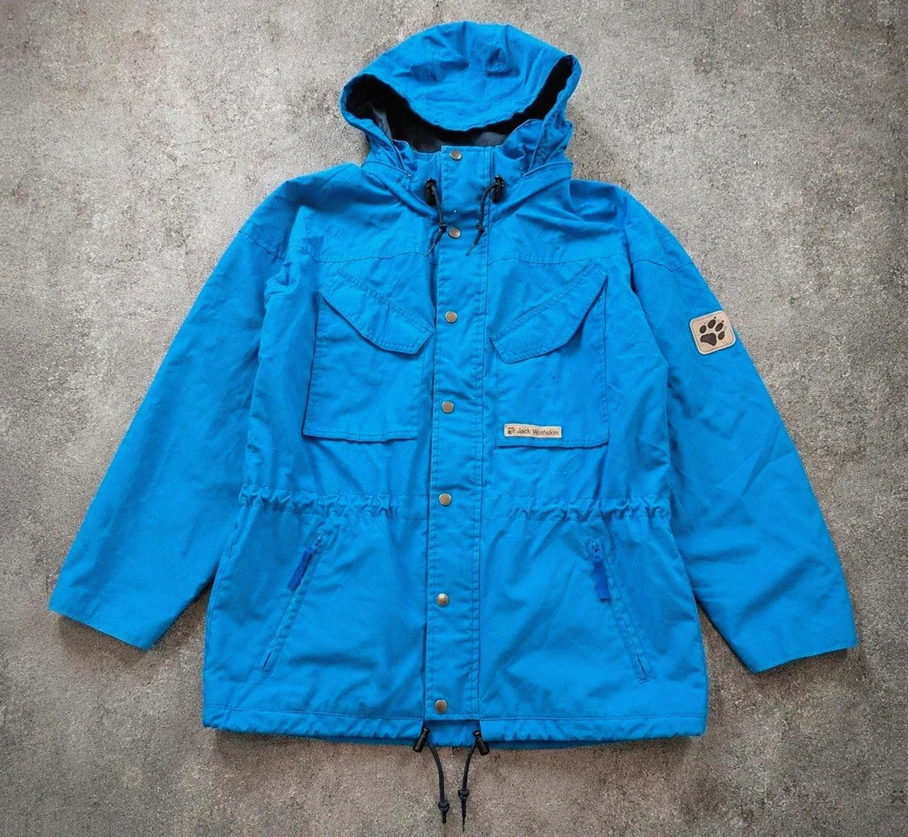 Jack Wolfskin Function 65 veste parka outdoor vintage bleu S – Gorpcore Hiking 90s