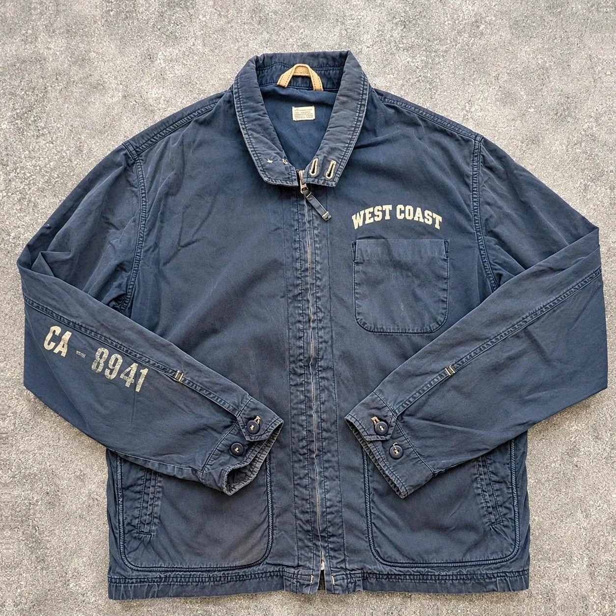 Bellerose – Veste Faded gris anthracite XL/XXL Vintage Prison Style Utility Y2K