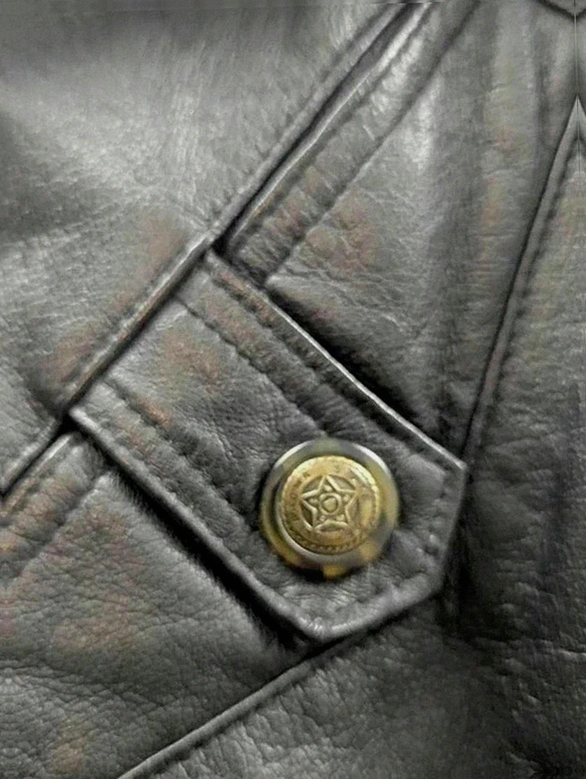 veste cuir finnegan noir cuir épais vintage dressing taille 58 workwear biker Xxl – FINNEGAN – taille XXXL 4