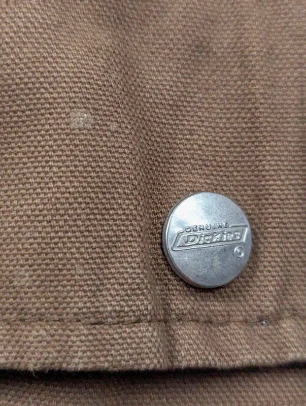 Dickies veste workwear vintage marron canvas doublée capuche XXL oversize – Dickies – taille XXL 5