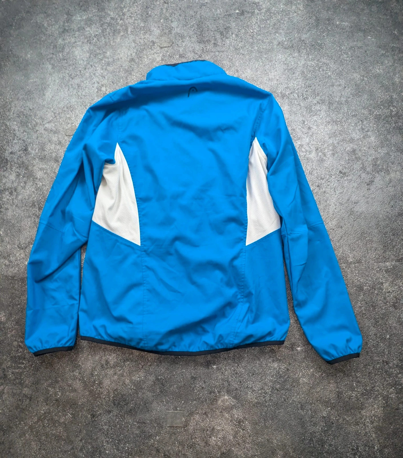 Head veste de sport légère bleu électrique blanc – M taille petit – Running Tennis Y2K – Head – taille M 3