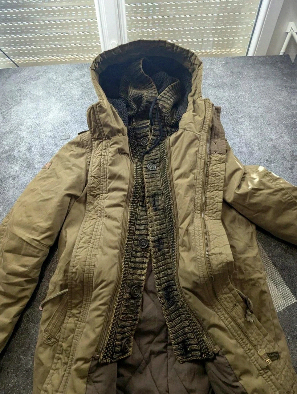 Khujo Parka Stigg M kaki – veste militaire winter workwear doublée vintage – khujo – taille M 3