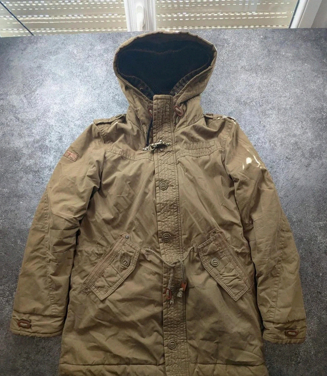 Khujo Parka Stigg M kaki – veste militaire winter workwear doublée vintage – khujo – taille M 2