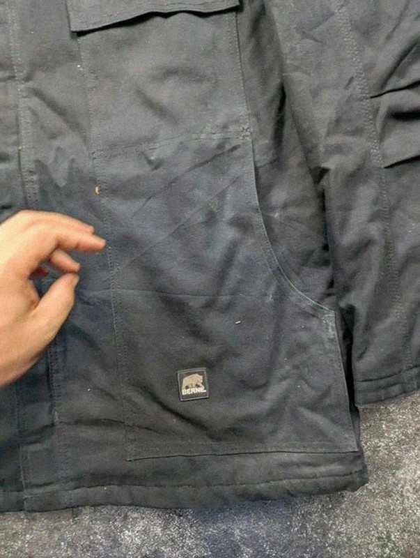 Berne Workwear veste Chore Coat matelassée noire 2XL col velours Xpo Logistics – WORKWEAR – taille XXL 5