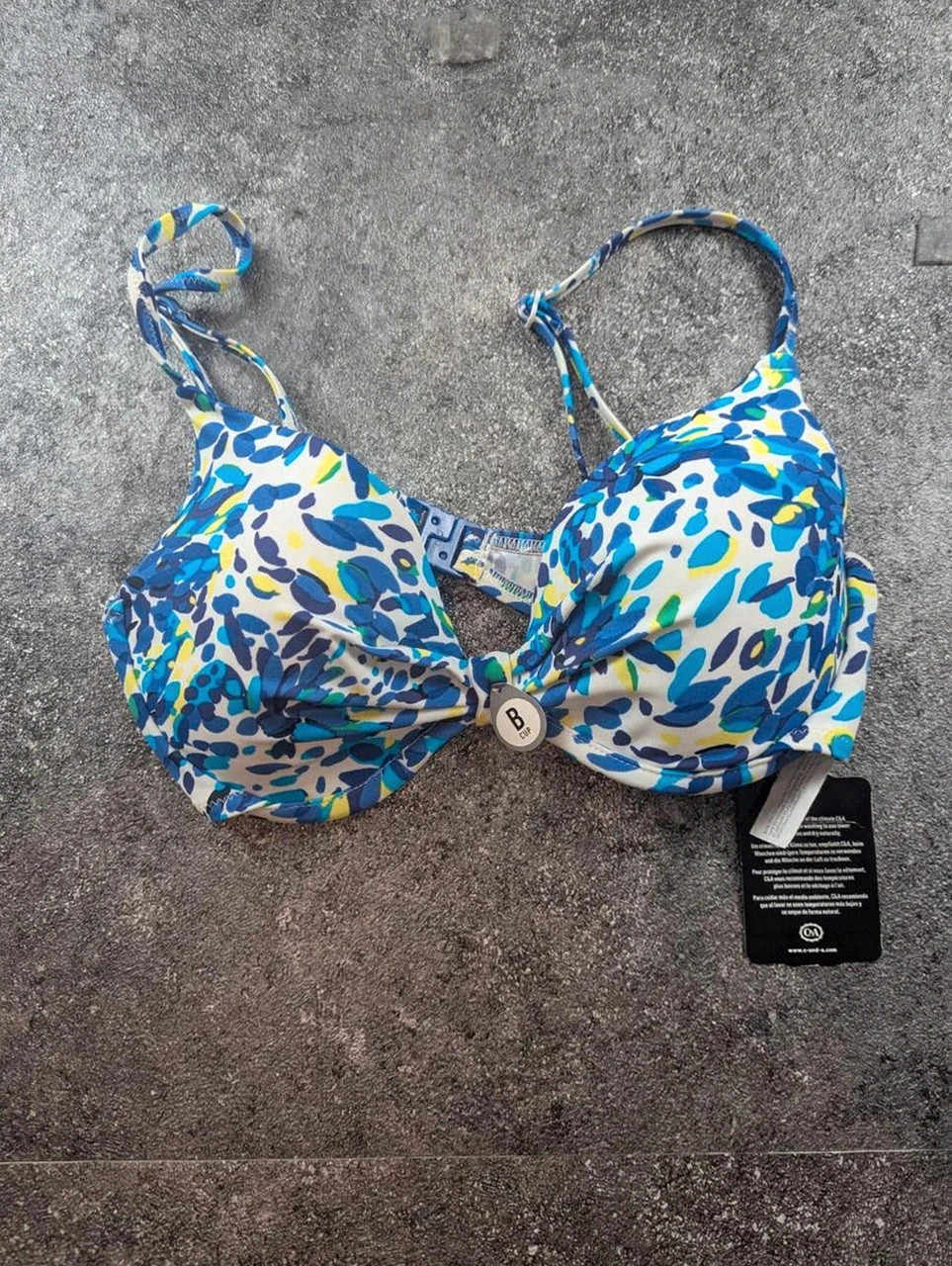 Haut de bikini push-up floral bleu Rodeo taille 42B neuf – Rodeo Sports – taille XL / 42 / 14 2