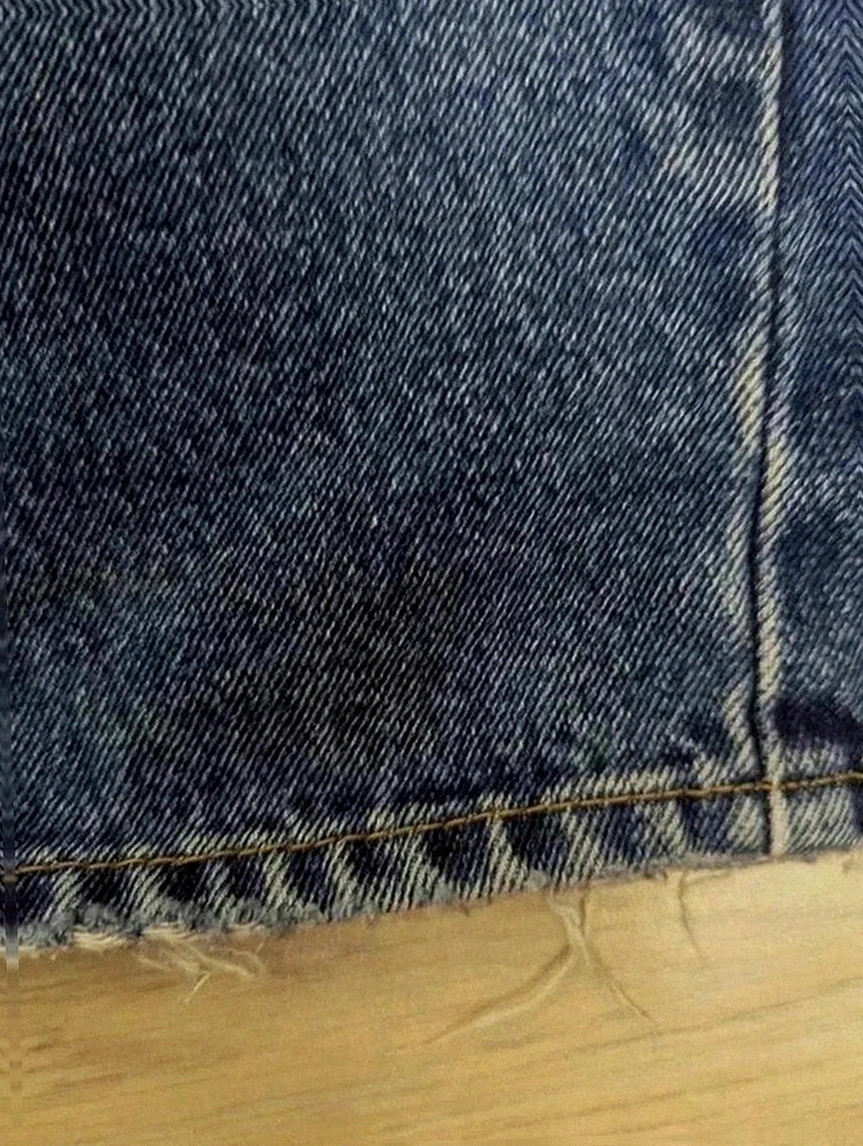 Jean workwear vintage en denim bleu – coupe droite authentique taille 50 – WORKWEAR – taille L 5