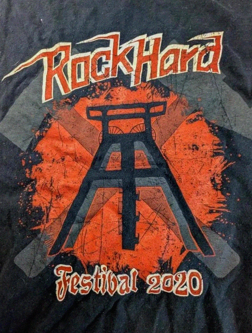T-shirt Gildan noir Rock Hard Festival 2020 – métal / hard rock – L – Gildan – taille L 3