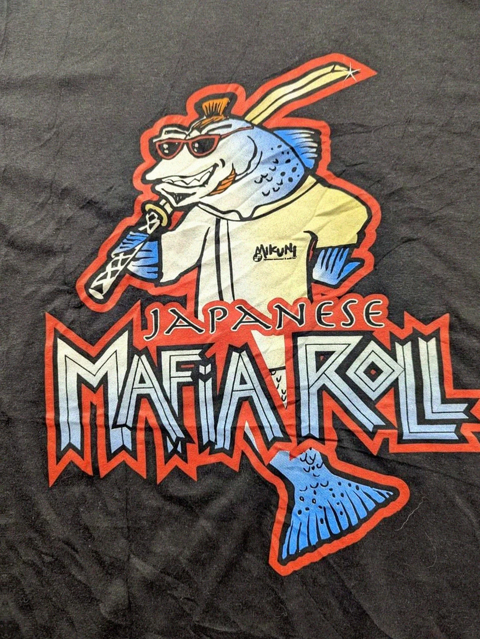 T-shirt 2XL Mikuni Japanese Mafia Roll graphic sushi restaurant Usa – Vintage Dressing – taille XXL 3