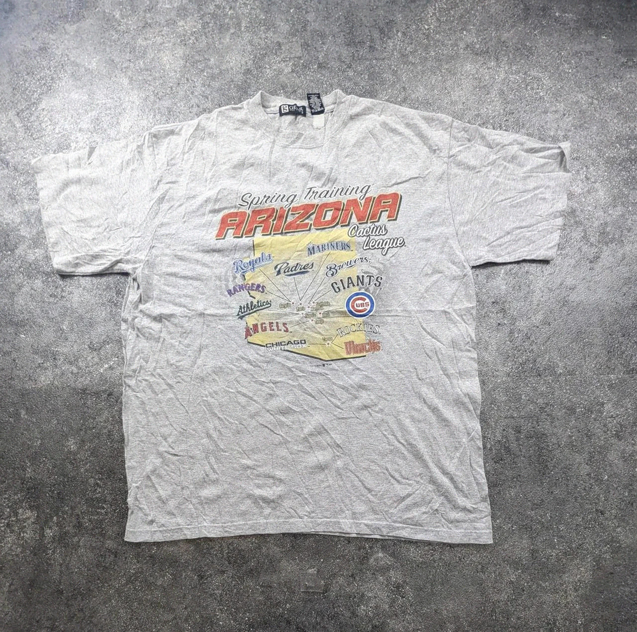 T-shirt vintage Mlb Arizona Cactus League oversize baseball Xl Usa sportwear – Vintage Dressing – taille XL 2