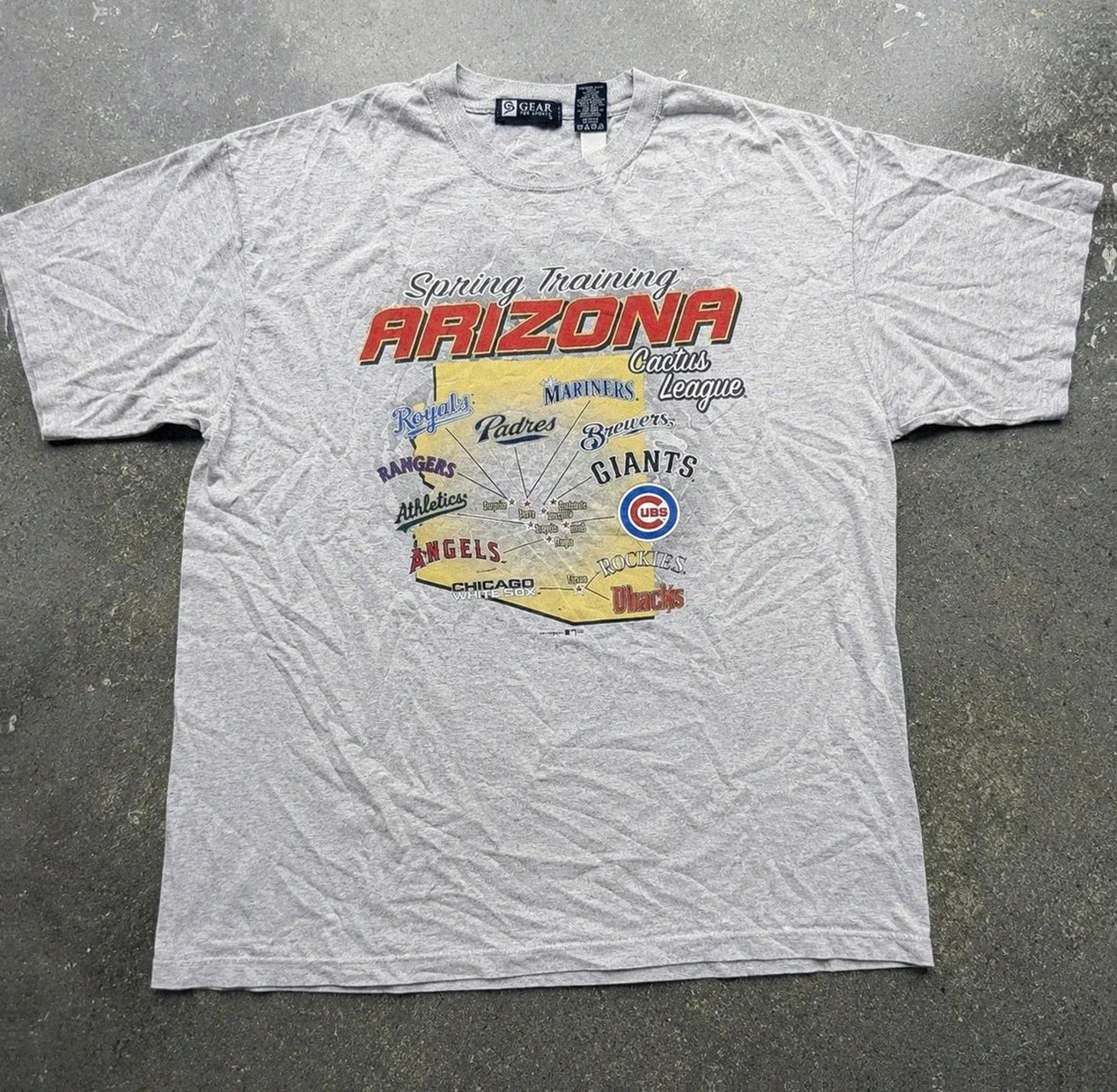T-shirt vintage Mlb Arizona Cactus League oversize baseball Xl Usa sportwear