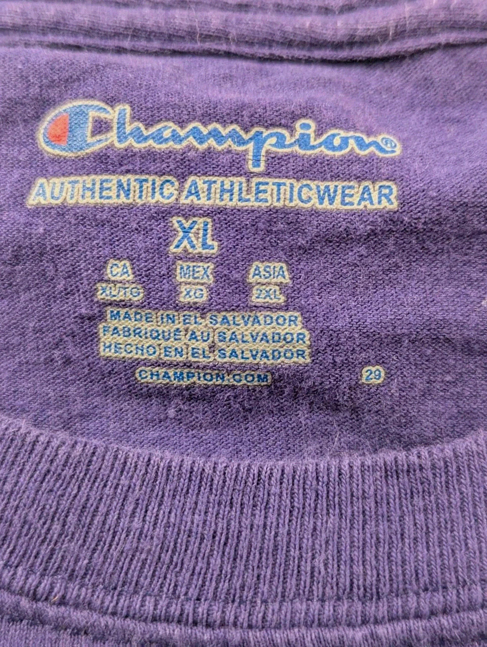 T-shirt violet K-State Soccer Champion Xl vintage college Us streetwear – Champion – taille XL 4