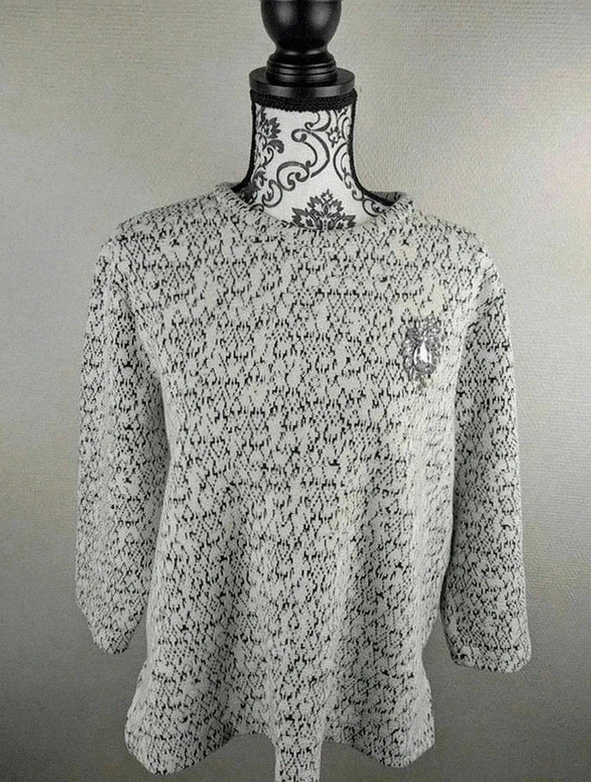 Pull magnifique Zara Collection – taille L/XL maille texturée
