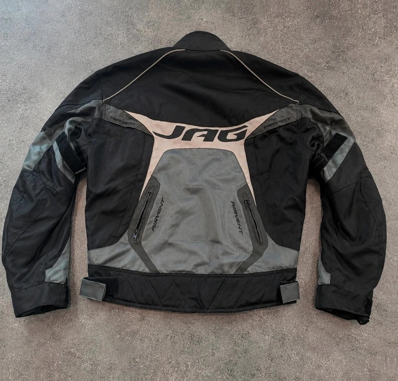 Veste moto Jag Airvent Spider noir gris textile biker touring taille 52/42 L