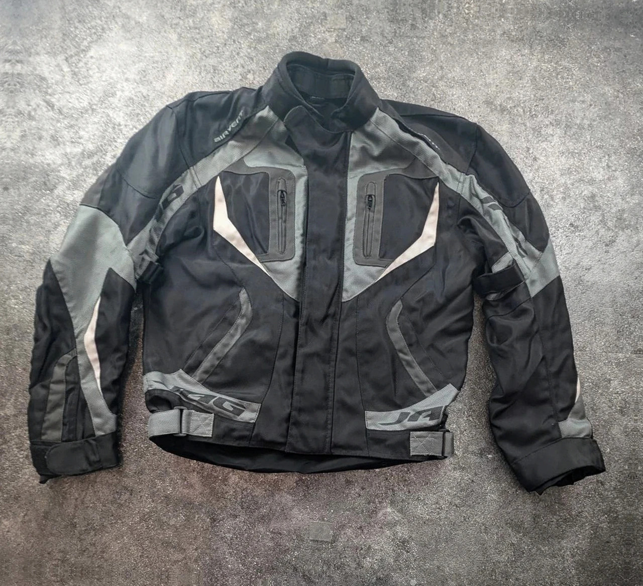 Veste moto Jag Airvent Spider noir gris textile biker touring taille 52/42 L – Spider – taille L 3