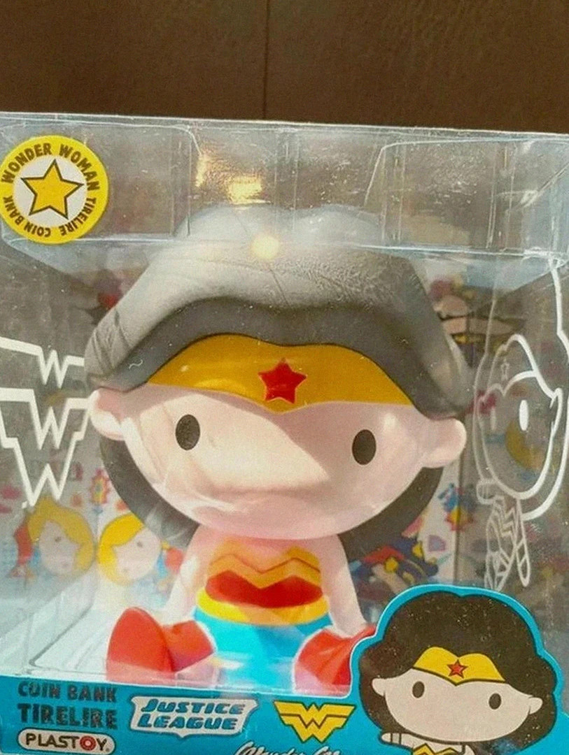 tirelire plastoy dc comics justice league wonder woman neuve sous blister