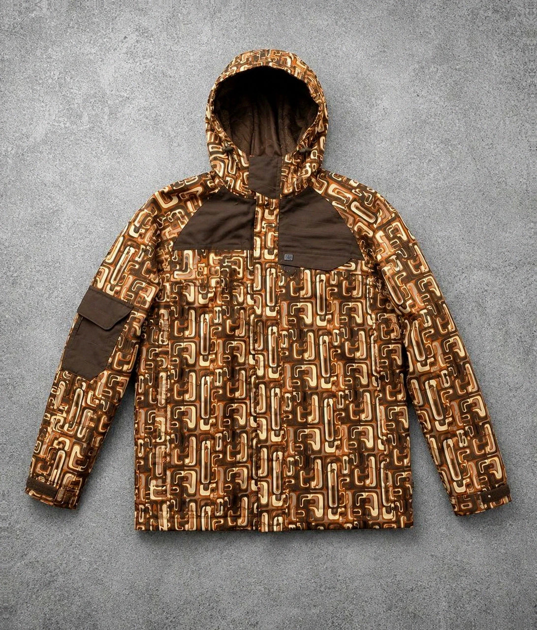 Nugget veste snowboard crazy pattern rétro 10K/10K S/M – pièce exceptionnelle