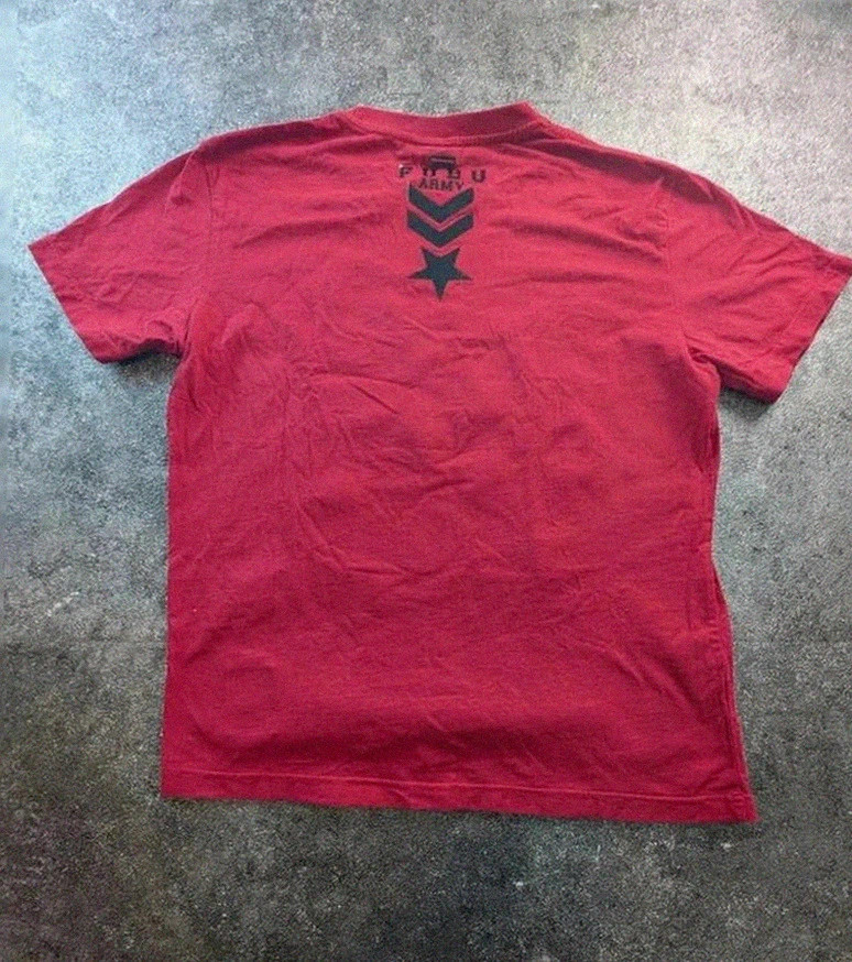 T-shirt Fubu Camo Us Y2K vintage big print hip hop streetwear Nyc Undisputed 05 logo – FUBU – taille M 3
