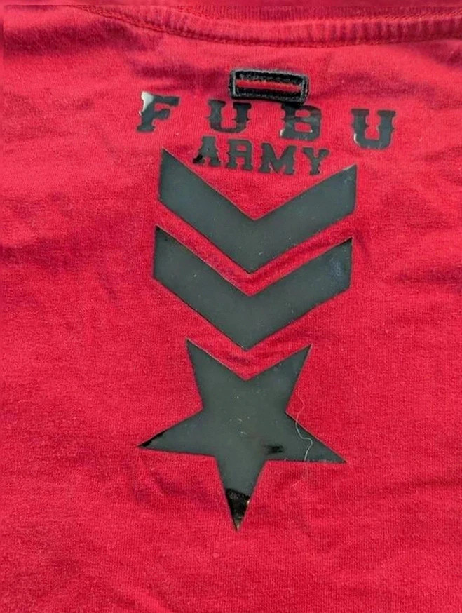 T-shirt Fubu Camo Us Y2K vintage big print hip hop streetwear Nyc Undisputed 05 logo – FUBU – taille M 4