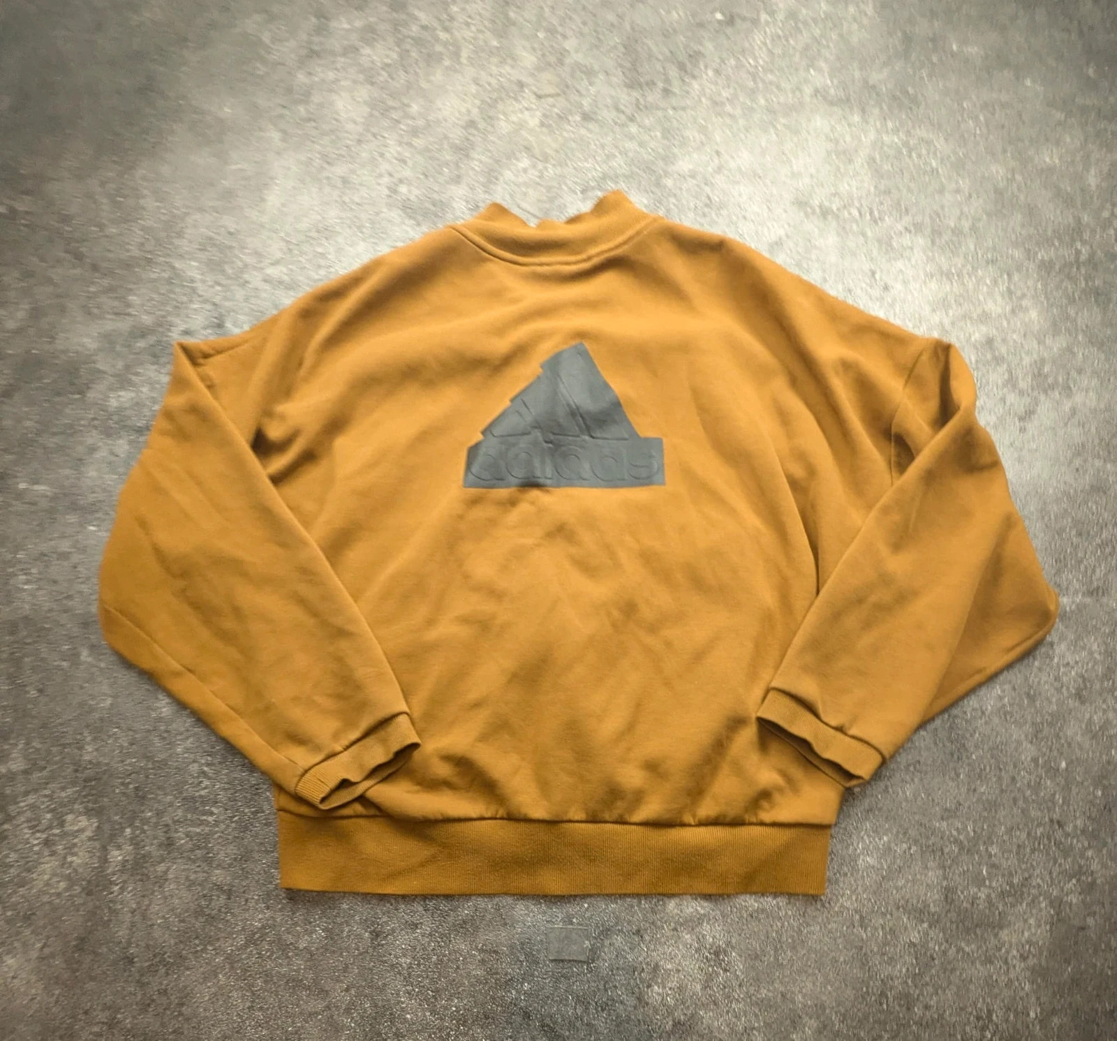 Adidas veste bomber zippée camel moutarde M – Grand logo 3D – Streetwear Y2K – adidas – taille M 2