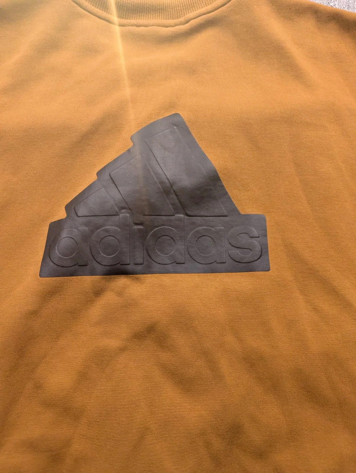 Adidas veste bomber zippée camel moutarde M – Grand logo 3D – Streetwear Y2K – adidas – taille M 3