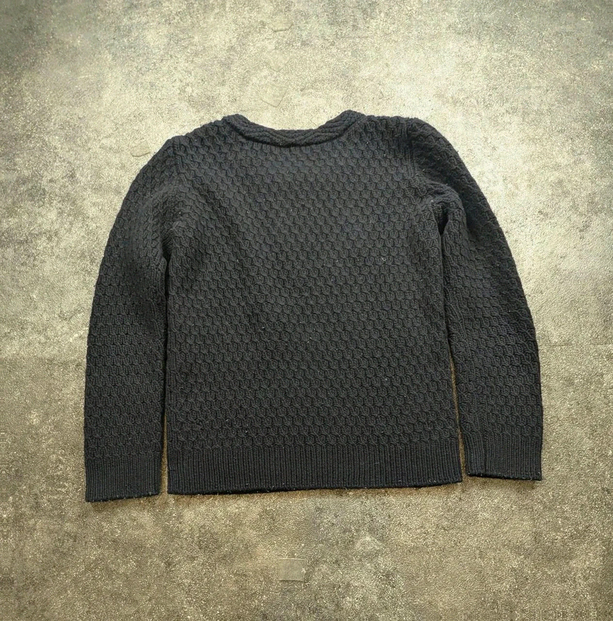 Pull A.p.c. Paris 100 % laine – Maille torsadée texturée – Henley 2 boutons – Vintage chic M – A.P.C. – taille M 3