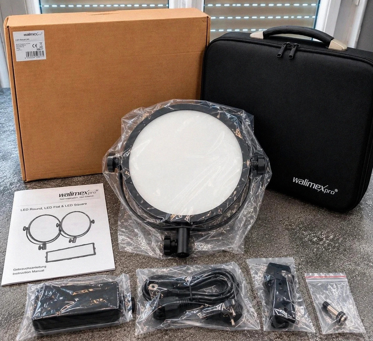 Walimex Pro Led Round 300 – Éclairage studio photo vidéo – Neuf