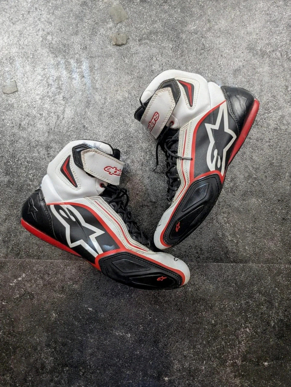 Bottes moto Alpinestars S-mx Plus Racing Piste Sport 2015 noir blanc rouge – 45,5 – Alpinestars – taille 45,5 2