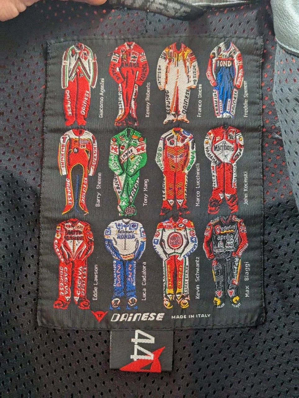 Dainese ensemble cuir moto racing 2 pièces vintage rouge noir taille 44 🇮🇹 mixte – Dainese – taille S 5