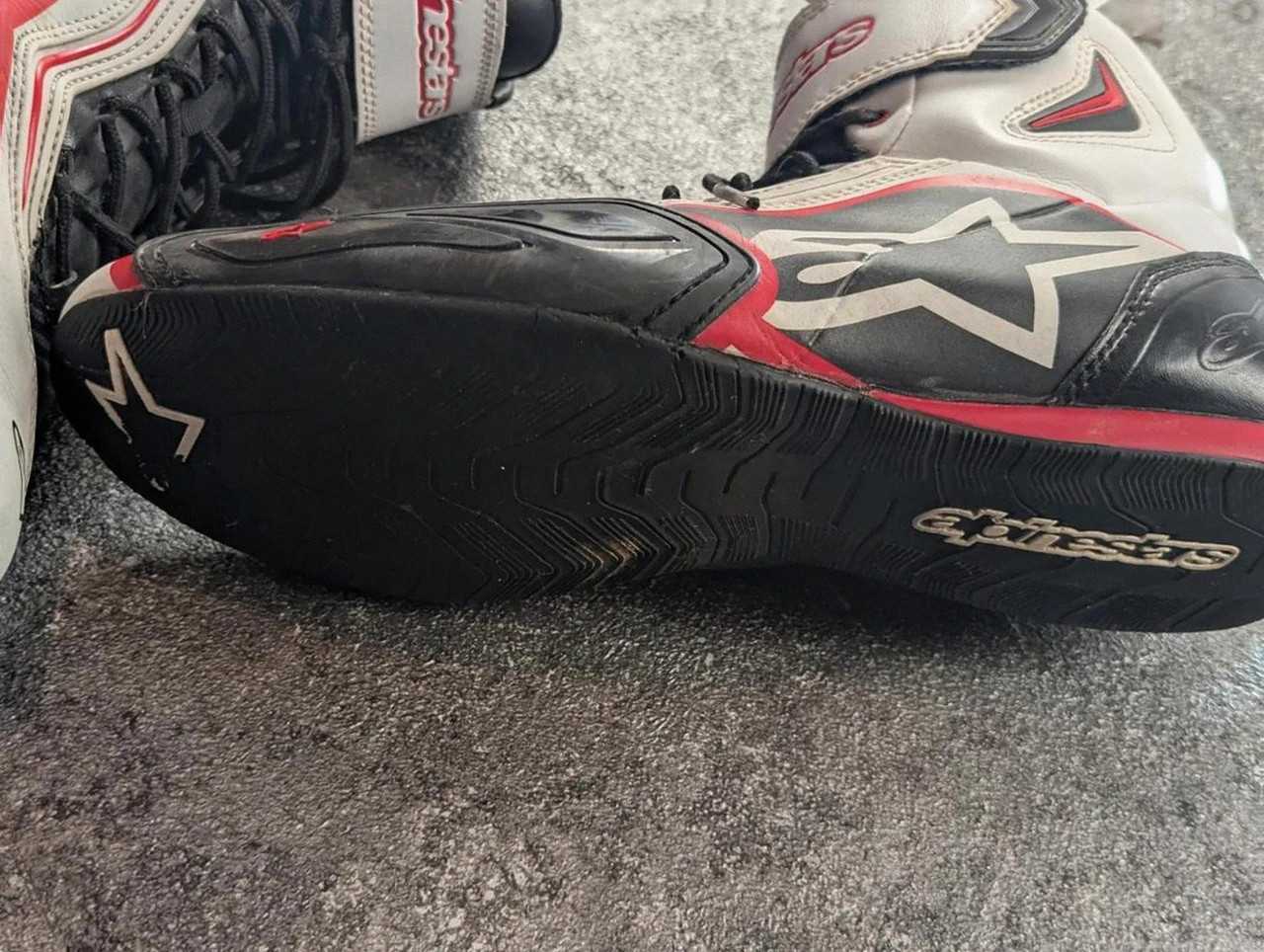 Bottes moto Alpinestars S-mx Plus Racing Piste Sport 2015 noir blanc rouge – 45,5 – Alpinestars – taille 45,5 4