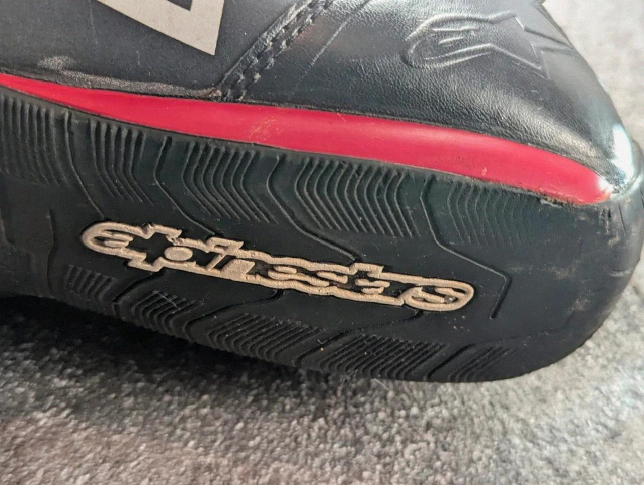 Bottes moto Alpinestars S-mx Plus Racing Piste Sport 2015 noir blanc rouge – 45,5 – Alpinestars – taille 45,5 5