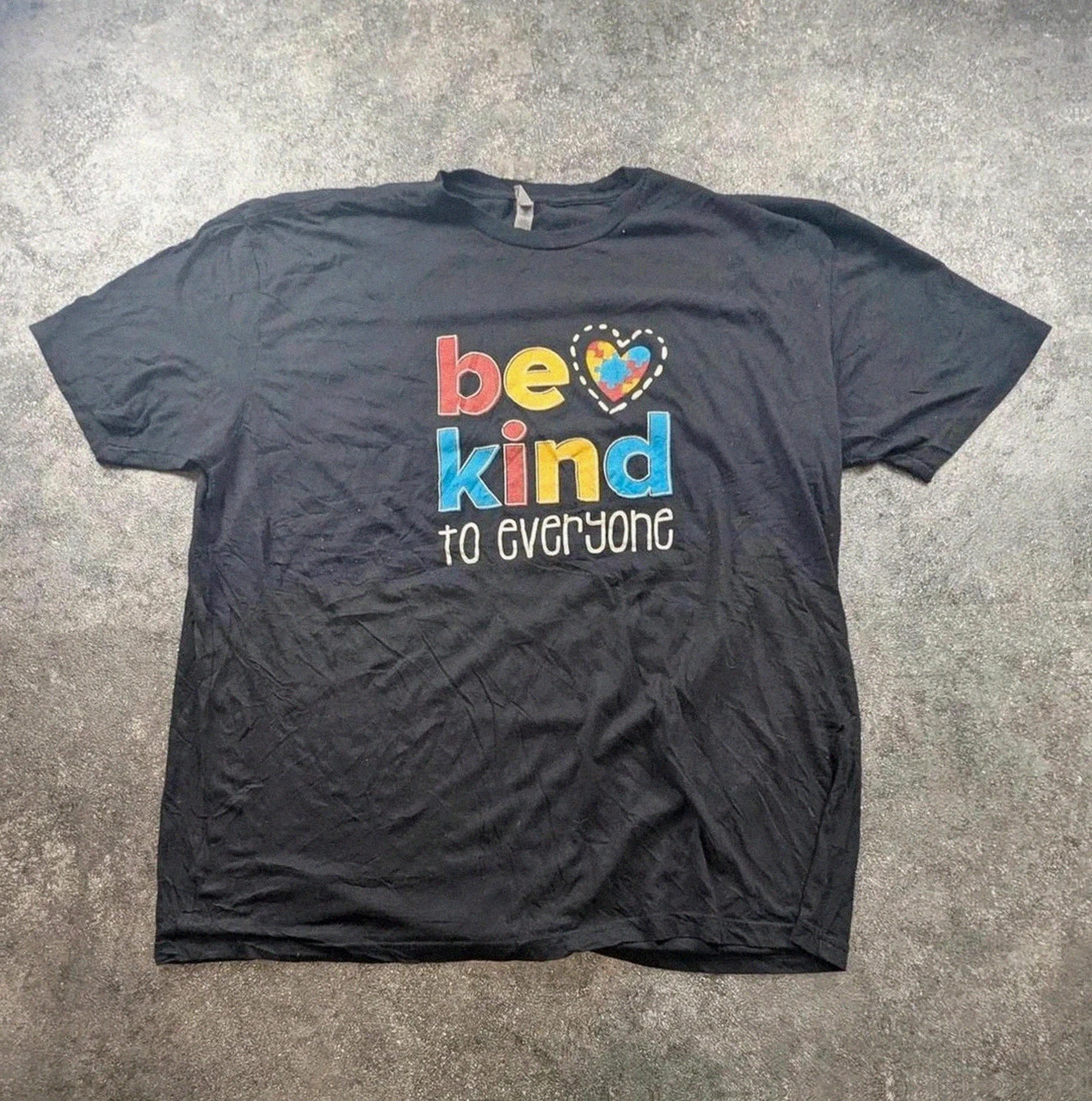 T-shirt oversize noir be kind to everyone graphique NexLevel Apparel 3XL streetwear – Next Level Apparel – taille XXXL 2