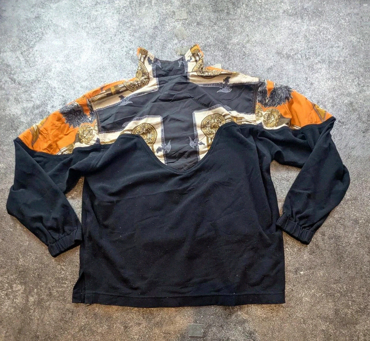 Mdc polaire hybride vintage bi-matière crazy pattern baroque L – MDC – taille L 3