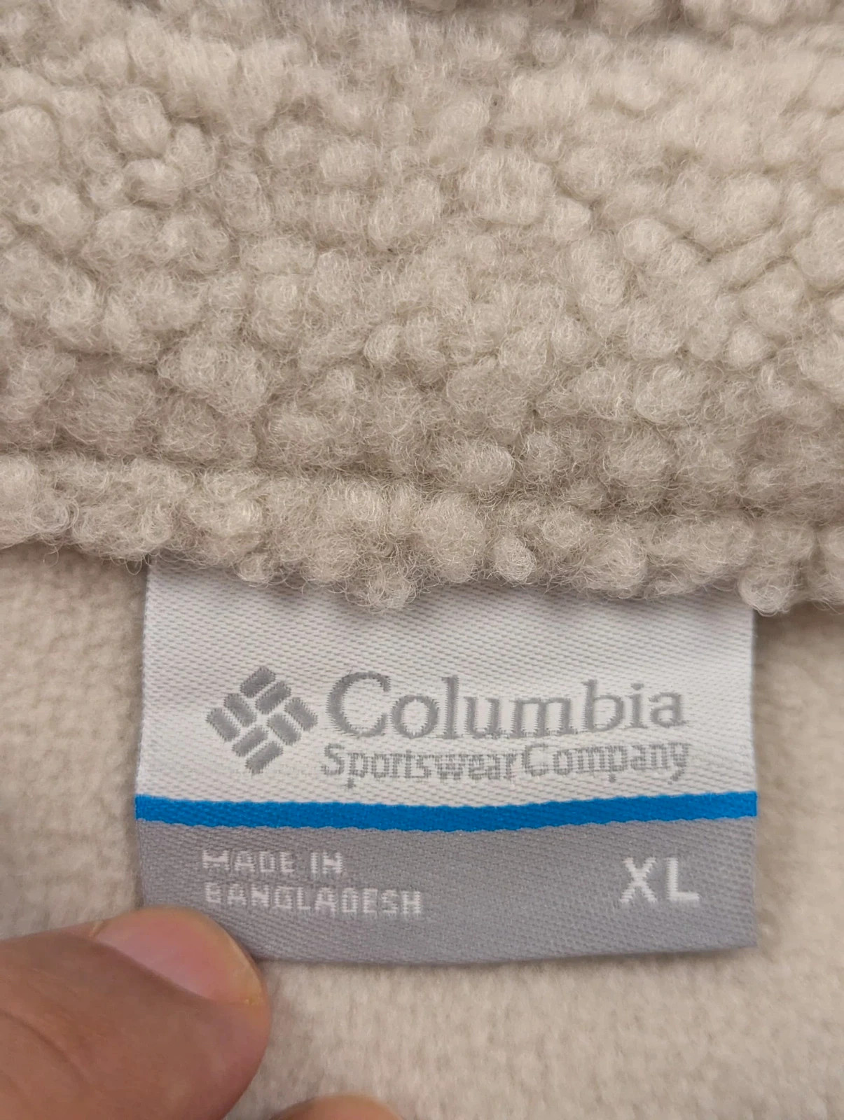 Columbia polaire Sherpa écrue XL – Veste teddy bouclette épaisse outdoor tendance – Columbia – taille XL 4