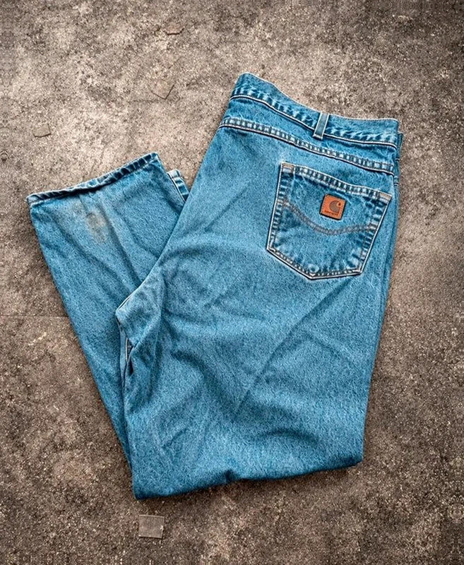 Carhartt B18 Dst 46x30 jean vintage Traditional Fit workwear denim