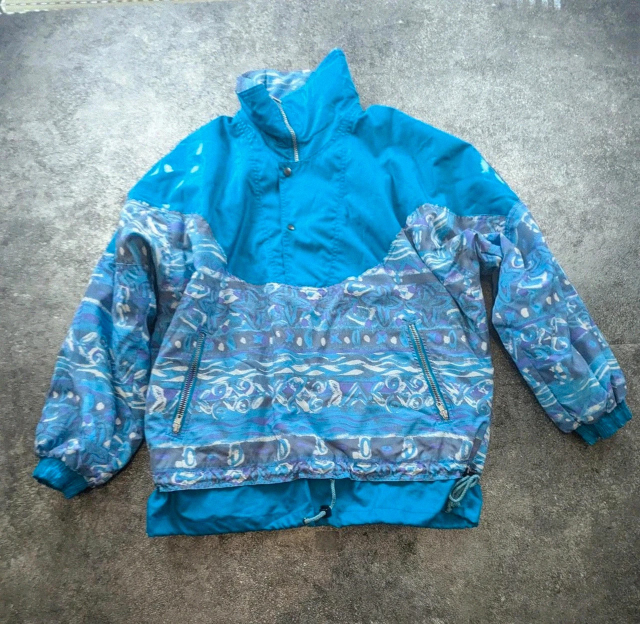 Ensemble ski vintage Montval 80s/90s veste + pantalon rétro bleu violet – Vintage Dressing – taille Taille unique 3