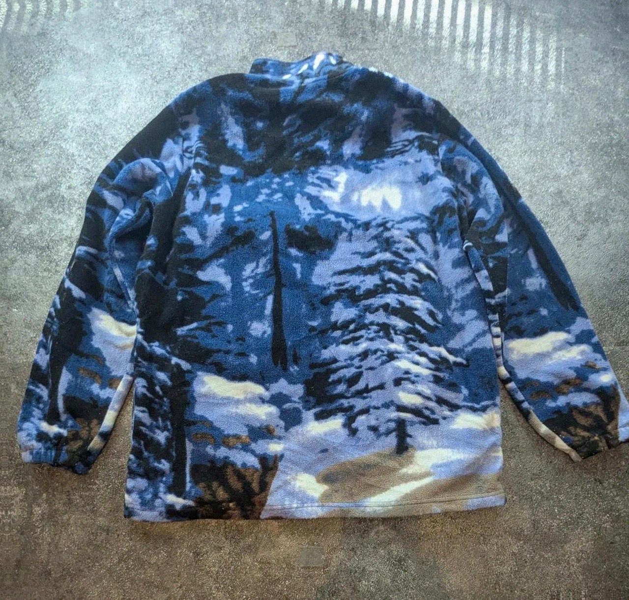 Veste Polaire Cotton Traders Loup winter Forêt Neige L Fleece Outdoor Vintage Gorpcore – Cotton Traders – taille L 3